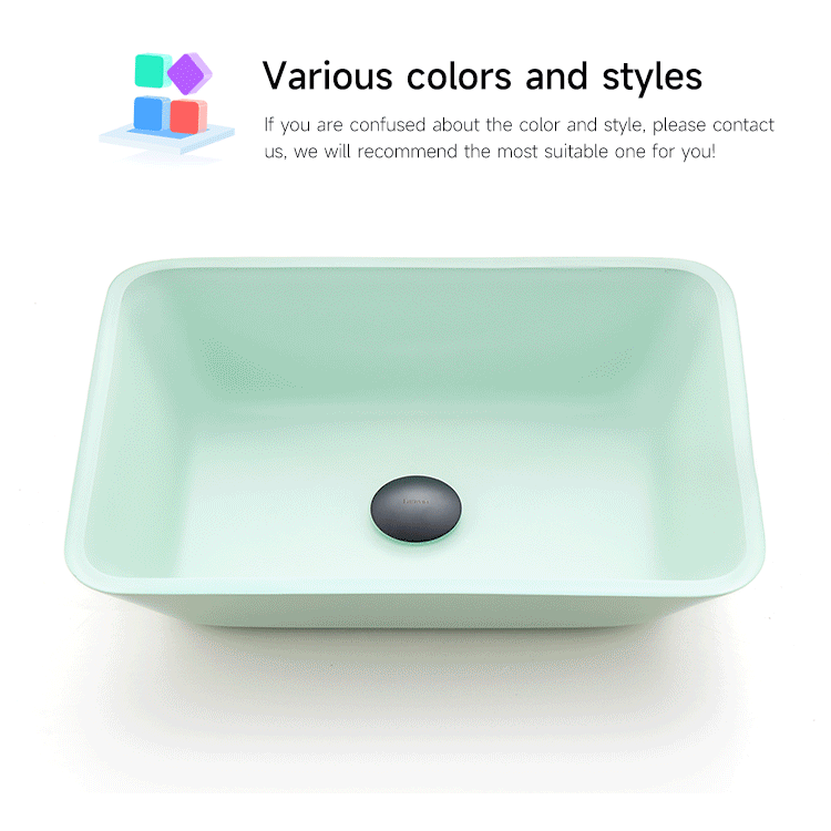 Bathroom Basin Design Pedestal Tempered Glass Vessel sink Faucets CUPC Certification-Fanwin